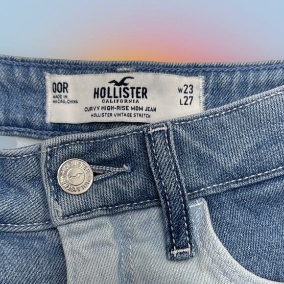 HOLLISTER Women’s 00 CURVY HIGH RISE MOM JEANS - Picture 3 of 6
